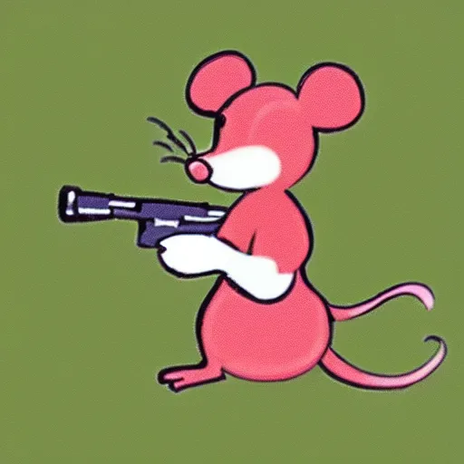 Image similar to a mouse with a gun