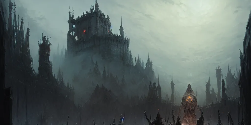 Premium Photo  Fantasy concept portrait of the mysterious undead ghost king  floating on a destroyed throne in a castle ruins digital art style  illustration painting