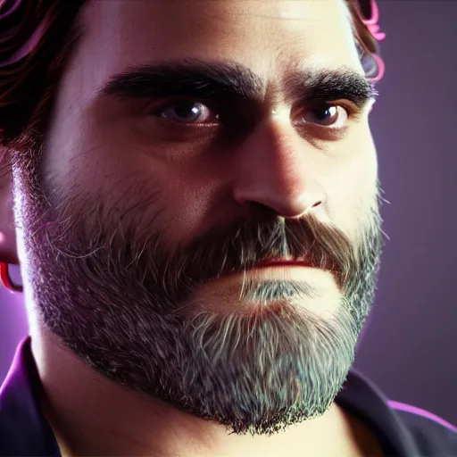 Image similar to picture joaquin phoenix as a mythical phoenix, photorealism, octane render, unreal engine 5, light transport simulation