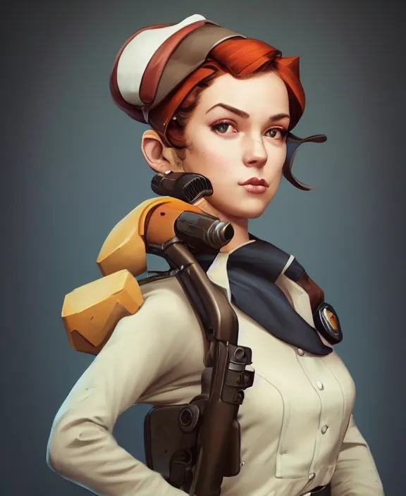 Prompt: cute femscout from tf 2 by charlie bowater and anna dittmann and artgerm and clemens ascher, portrait, intricate, elegant, product shot, macro, symmetrical face, highly detailed, dramatic lighting, sharp focus, octane render, trending on artstation, artstationhd, artstationhq, unreal engine, 4 k, 8 k