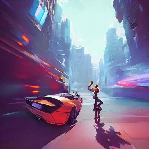 Image similar to hero world rockoa €™ s modern life, behance hd by jesper ejsing, by rhads, makoto shinkai and lois van baarle, ilya kuvshinov, rossdraws global illumination