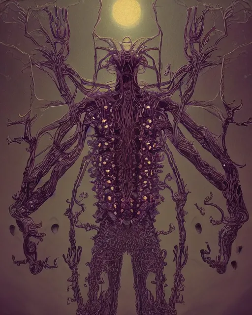 Prompt: portrait of a monster with six arms, full body, six arms, intricate abstract. intricate artwork. by Tooth Wu, wlop, beeple, dan mumford. mulholland drive by david lynch, dune by david lynch, octane render, trending on artstation, greg rutkowski very coherent symmetrical artwork. cinematic, hyper realism, high detail, octane render, 8k, iridescent accents