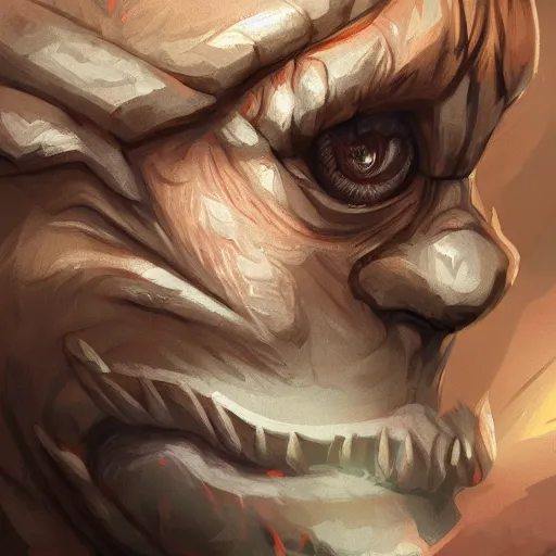 Image similar to an orc, furry art, furaffinity, extremely detailed, digital painting, artstation, concept art, smooth, sharp focus, illustration, incredible art