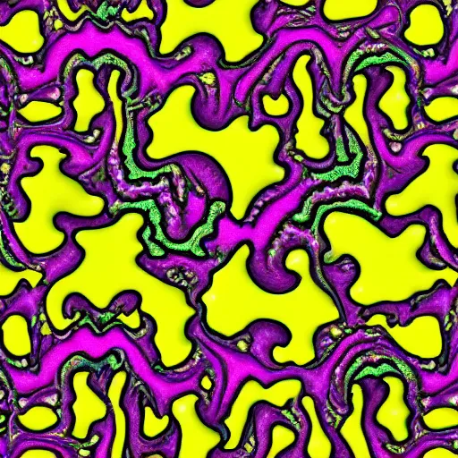 Prompt: Fractal Gucci Spongebob Mental Construct