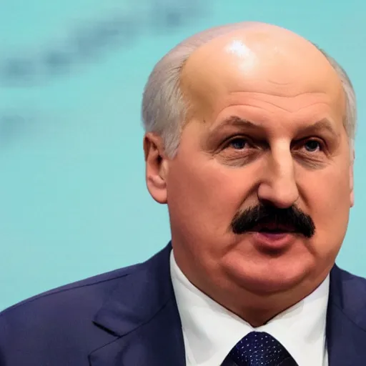 Prompt: Alexander Lukashenko as a bottle of water