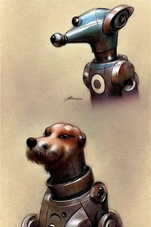 Image similar to (((((1950s retro robot dog . muted colors.))))) by Jean-Baptiste Monge !!!!!!!!!!!!!!!!!!!!!!!!!!!