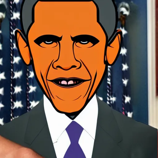Prompt: Obama Halloween mask
