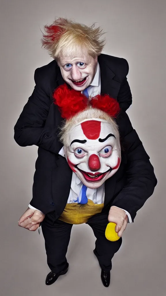 Prompt: boris johnson as a clown