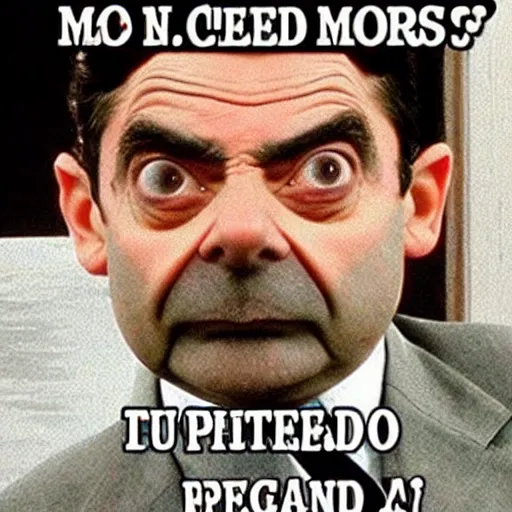 Image similar to meme about mr. bean and jellybeans