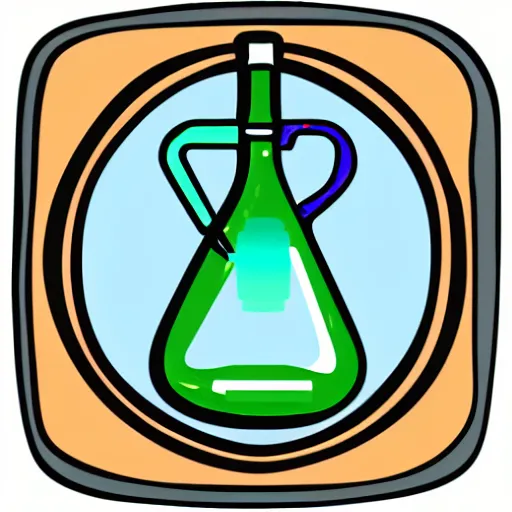 Image similar to png icon svg png line art vector logo of a alchemical vial magic potion bottle