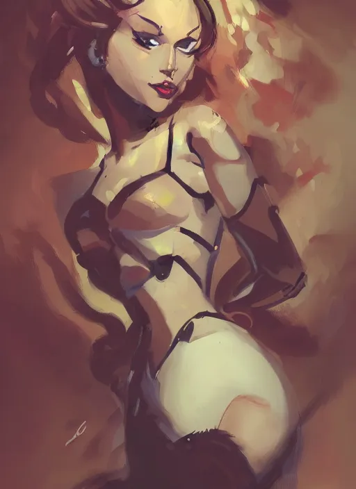 Image similar to a portrait of a lady by greg tocchini