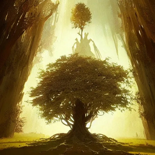 Image similar to tree of life by Greg Rutkowski