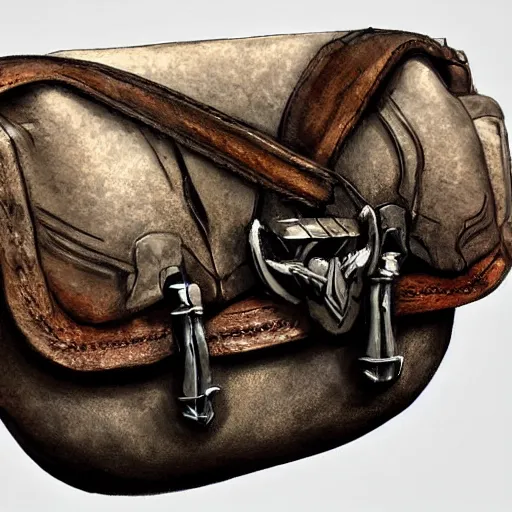 Prompt: a bag full of potions, digital art, realistic painting, fantasy, dnd, the griffon's saddlebag, concept art, very detailed, high definition, trending on artstation