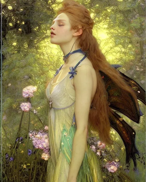 Image similar to a beautiful fairy, by Edgar Maxence and Ross Tran and Michael Whelan and disney