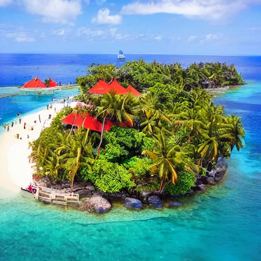 Image similar to Free bookings on flights to this beautiful tropical island full of crabs