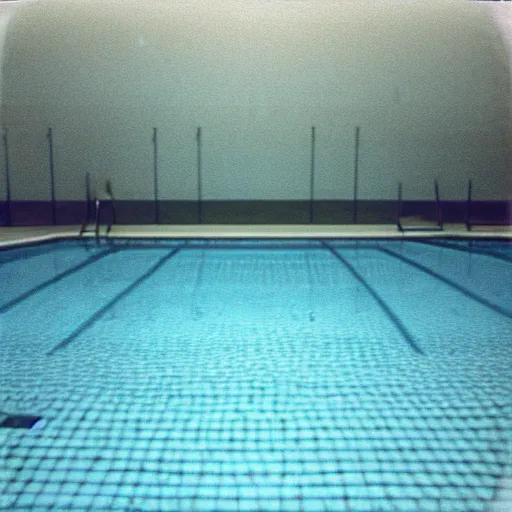 Image similar to Beautiful soft Photograph taken with a phone-camera from 2000, of an infinite infinite infinite liminal empty pool