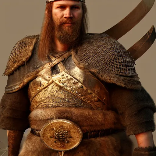 Image similar to Viking warrior. realistic, photo studio, HDR, 8k, trending on artstation