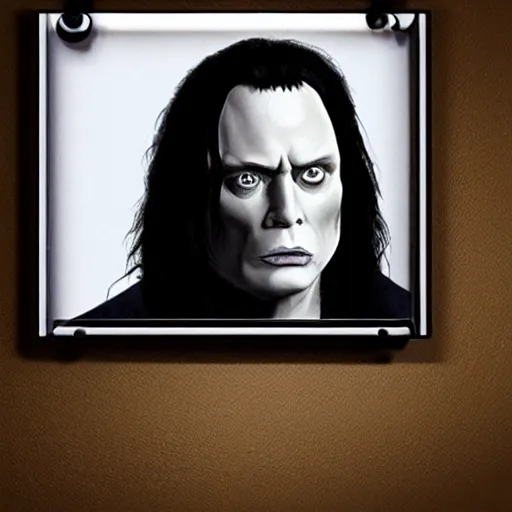 Prompt: tommy wiseau, hyperrealistic, photorealistic, hyperdetailed, horror lighting, creepy lighting, dimly lit