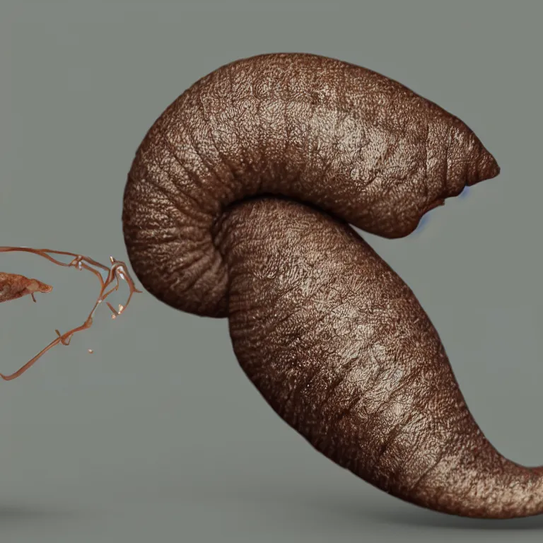 Image similar to a slug consuming a human, 4k, photorealistic