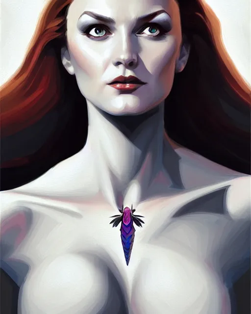 Image similar to three qurter view of a powerful pretty woman with wings, digital painting, artstation, concept art, smooth, sharp focus, illustration, disney, symmetry face, fine details. art by alex ross, brittney lee