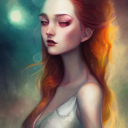 Image similar to a portrait in the style of anna dittmann and loish and charlie bowater.