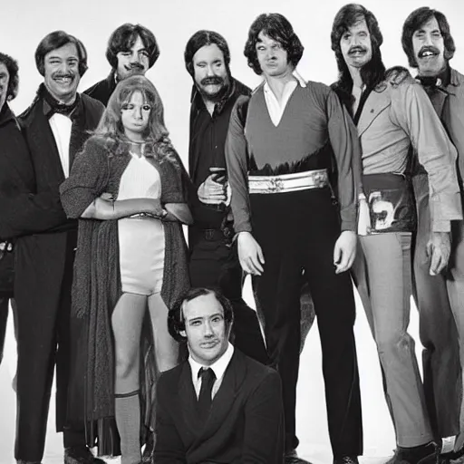 Prompt: blake's 7 cast, bbc 1 9 7 0 s