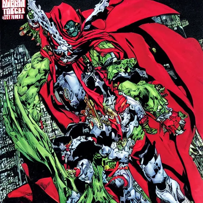 Image similar to spawn comic by todd mcfarlane