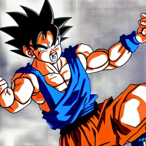 Image similar to goku in grand theft auto