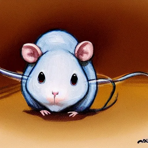 Image similar to cute rat pixar concept art