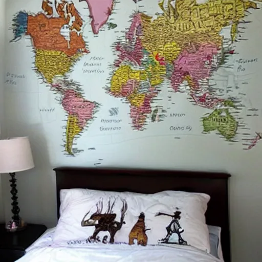Image similar to a map of a boys bedroom, highly detailed,