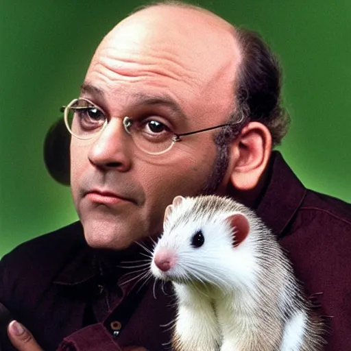 Image similar to That episode of Seinfeld where George Costanza learns what a ferret actually is.