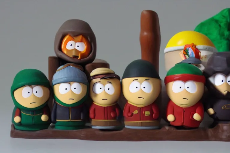 Image similar to Southpark in claymotion