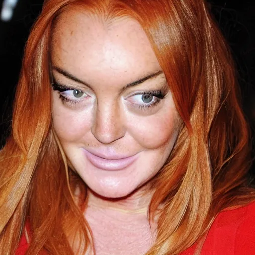 Prompt: Lindsay Lohan tickled