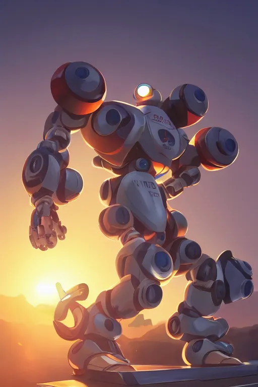 Image similar to metabots medabots medarotto medarot robot minimalist comics, behance hd by jesper ejsing, by rhads, makoto shinkai and lois van baarle, ilya kuvshinov, rossdraws global illumination ray tracing hdr radiating a glowing aura