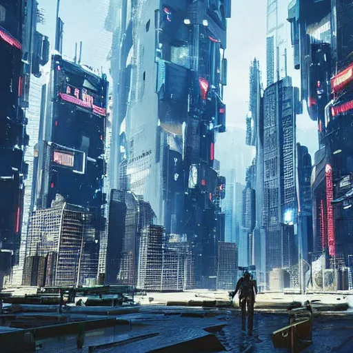 Prompt: cyberpunk 1 9 7 0 city in france