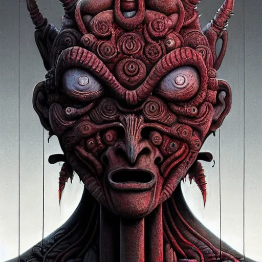 Image similar to naraka buddhist demon korean female, happy alien, high tech armor, tubular creature, blood vessels, no face, dystopian surrealism, alex ries zdzisław beksinski, symmetrical long head, smooth marble surfaces, smooth marble surfaces, detailed ink illustration, detailed ink illustration, raiden metal gear, cinematic smooth stone, deep aesthetic