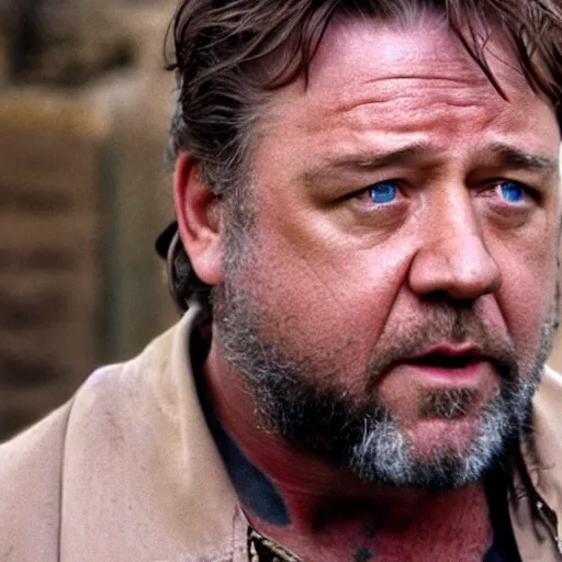 Prompt: cinematic shot of Russell Crowe as Pakku