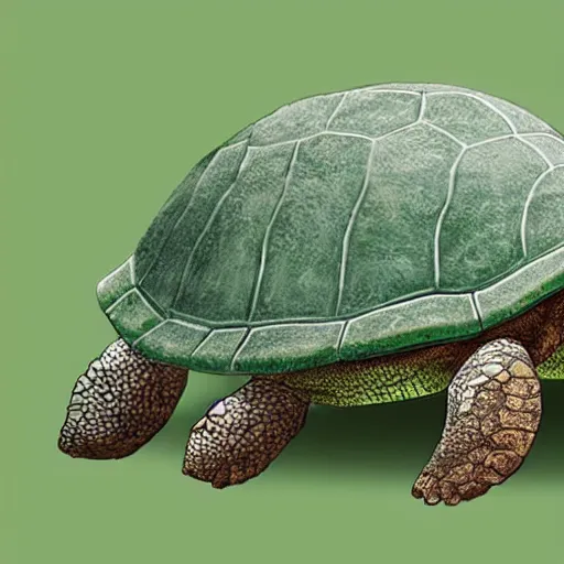 Image similar to a giant turtle with a tiny village on its back
