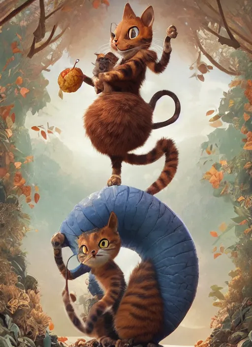 Image similar to round antropomorphic acorn and cat in world adventure movie by nuri iyem, james gurney, james jean, greg rutkowski, anato finnstark. pixar. hyper detailed, 5 0 mm, award winning photography, perfect faces