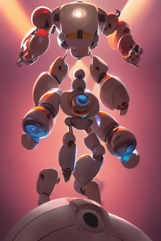 Image similar to metabots medabots medarotto medarot robot minimalist comics, behance hd by jesper ejsing, by rhads, makoto shinkai and lois van baarle, ilya kuvshinov, rossdraws global illumination ray tracing hdr radiating a glowing aura