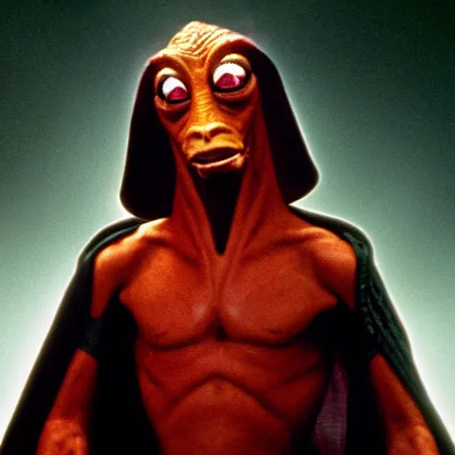 Image similar to jar jar binks as sith lord