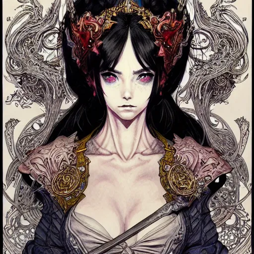 Image similar to prompt: Portrait painted in world of Warcraft style drawn by Vania Zouravliov and Takato Yamamoto, inspired by Fables, intricate acrylic gouache painting, high detail, sharp high detail, manga and anime 2000