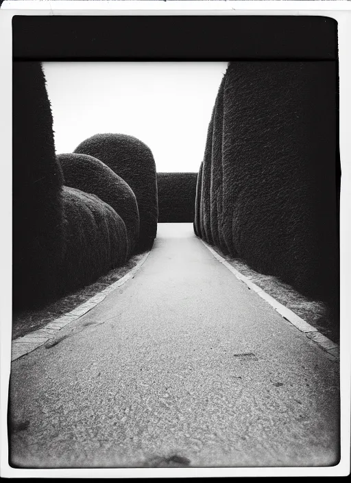 Image similar to impossible, black and white photograph