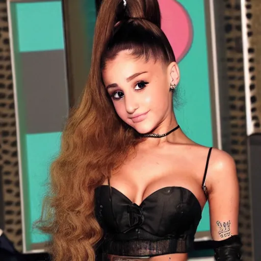 Prompt: morbidly obesse ariana grande