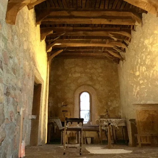 Image similar to sans inside of his castle, interior view