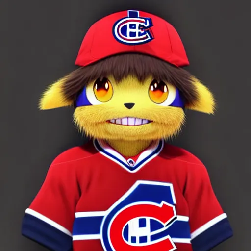 Image similar to anime Portrait of Youppi the Habs Montreal Canadiens Mascot as a very cute powerful and friendly pokemon, highly detailed anime, smooth, sharp focus, dynamic lighting, intricate, trending on ArtStation, illustration pokemon, art by WLOP