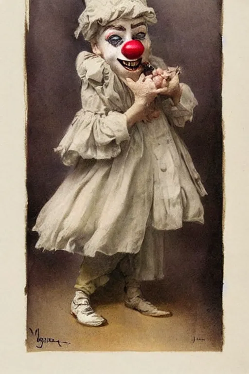 Image similar to ( ( ( ( ( 1 9 5 0 s french clown. muted colors. ) ) ) ) ) by jean - baptiste monge!!!!!!!!!!!!!!!!!!!!!!!!!!!