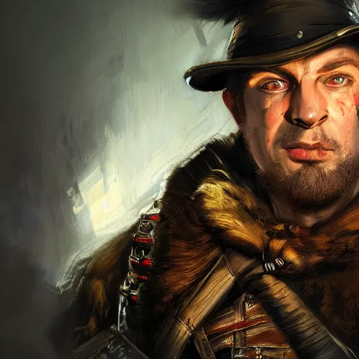 Prompt: ultra realistic portrait painting of victor saltzpyre in warhammer vermintide 2, art by frank frazetta, 4 k, ultra realistic, highly detailed, epic lighting