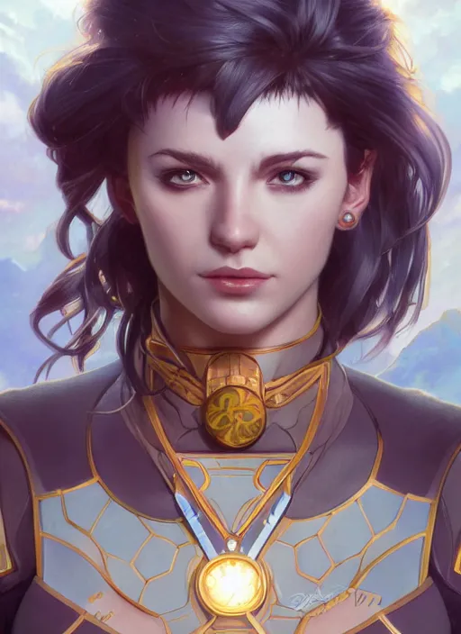 Image similar to ultra realistic illustration, gretta thornburg as captain planet anime, intricate, elegant, highly detailed, digital painting, artstation, concept art, smooth, sharp focus, illustration, art by artgerm and greg rutkowski and alphonse mucha and wlop