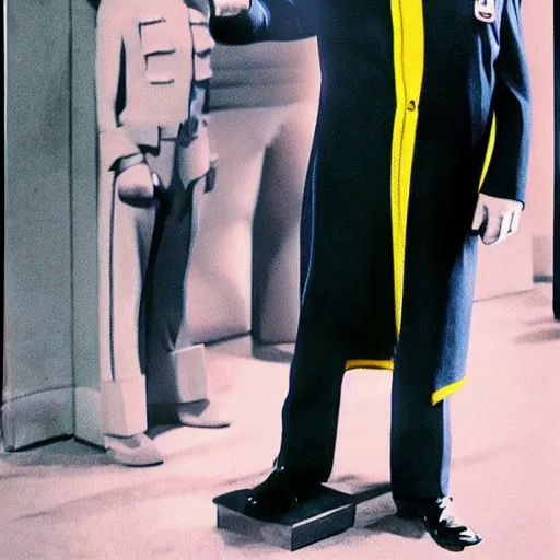 Image similar to starfleet uniform, portrait of winston churchill in starfleet uniform